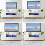 ZUN QuickassembleFashionTVstand,TVCabinet,entertainment center TV station,TVconsole,console with LED W67936018