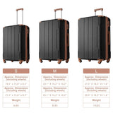 ZUN Hardside Luggage Sets 2 Piece Suitcase Set Expandable with TSA Lock Spinner Wheels for Men Women PP302848AAA