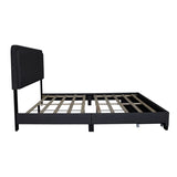 ZUN QUEEN SIZE UPHOLSTERED BED WITH ADJUSTABLE HEIGHT / MATTRESS 10 TO 14 INCHES / LED DESIGN WITH W1867121465