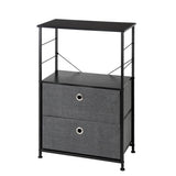 ZUN Nightstand 2-Drawer Shelf Storage - Bedside Furniture & Accent End Table Chest For Home, Bedroom, 18412691