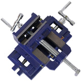 ZUN Cross slide vise, Drill Press Vise 4inch,drill press metal milling 2 way X-Y ,benchtop wood working 23275902