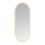 ZUN 18 x 35 Inch Switch-Held Memory LED Mirror, Wall-Mounted Vanity Mirrors, Bathroom Anti-Fog Mirror, W99967547