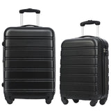 ZUN Luggage Sets of 2 Piece Carry on Suitcase Airline Approved,Hard Case Expandable Spinner Wheels PP302833AAB