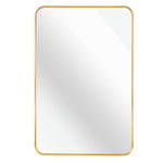 ZUN Gold 24 "x36" Rectangular Bathroom Wall Mirror W1327104716