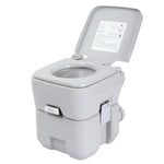 ZUN 5.3 Gallon 20L Flush Outdoor Indoor Travel Camping Portable Toilet for Car, Boat, Caravan, Campsite, W2181P155158
