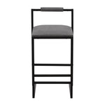 ZUN Set of 2 Counter Height Barstools Kitchen Island Stools with Back Modern Armless Metal Legs & PU W1757104748
