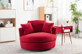 ZUN Modern Akili swivel accent chair barrel chair for hotel living room / Modern leisure chair W39532504
