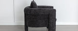 ZUN Modern Style Accent Chair Armchair for Living Room, Bedroom, Guest Room,Office,Rock Black WF315696AAK