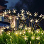 ZUN 8 Pack Solar Swaying Garden Lights with Snowflakes, Solar Landscape Pathway Stake lights, Outdoor 75162510