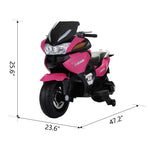 ZUN 12V Electric Battery Powered Kids Ride On Motorcycle - pink W2181137994