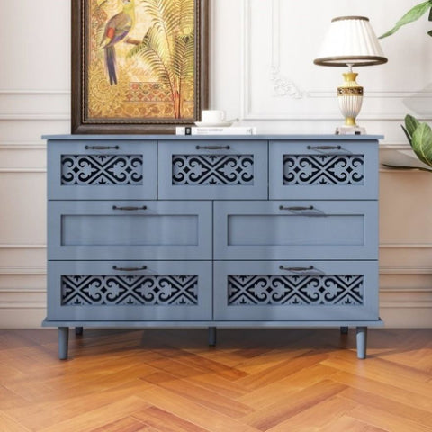 ZUN 7 Drawer Cabinet, American Furniture, Suitable for Bedroom, Living Room, Study W688124208