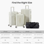 ZUN Luggage Set 4 pcs , PC+ABS Durable Lightweight Luggage with Collapsible Cup W1668135440