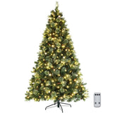 ZUN 6ft Automatic Tree Structure PE PVC Material 500 Lights Warm Color 9 Modes With Remote Control 900 13778310