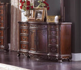 ZUN Cherry Finish Formal Bedroom Furniture 1pc Dresser w 9x Drawers Bottom Cabinet Adjustable Shelf B011104402