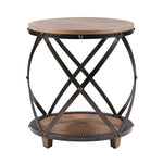 ZUN Cirque Bent Metal Accent Table B03548816