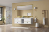ZUN 60in. W x 48 in. H Metal Framed Bathroom for Wall, X Inch Rectangle, Bathroom Vanity W1272114899