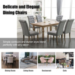 ZUN Aristocratic Style Dining Chair Noble and Elegant Solid Wood Tufted Dining Chair Dining Room Set 57248947