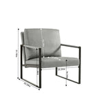ZUN Lounge, living room, office or the reception area PVC leather accent arm chair with Extra thick W135958342