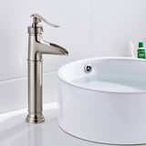 ZUN Modern Contemporary Black Bathroom Ceramic Hot Cold Water Mixer Tap Black Faucet Mixer Basin W1932126975