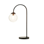 ZUN Arched Metal Table Lamp with Glass Globe Bulb B03596574