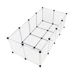 ZUN Pet Playpen,Fence Cage with Bottom for Small Animals Guinea Pigs, Hamsters, Bunnies, Rabbits 66963593
