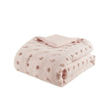 ZUN Clip Jacquard Comforter Set B03596004