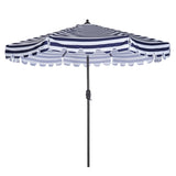 ZUN Outdoor Patio Umbrella 9-Feet Flap Market Table Umbrella 8 Sturdy Ribs with Push Button Tilt and 81754244