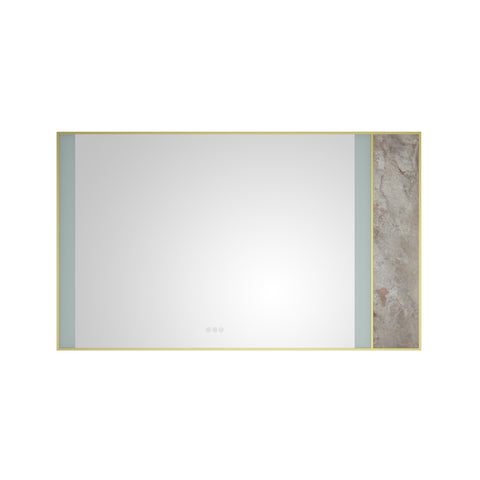 ZUN 60 x 36Inch LED Mirror Bathroom Vanity Mirror with Back Light, Wall Mount Anti-Fog Memory Large W1272103520