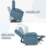 ZUN Massage Recliner,Power Lift for Elderly with Adjustable Massage and Heating Function,Recliner WF300836AAC