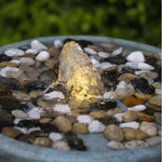 ZUN 19x19x26" Contemporary Cement Fountain, Outdoor Bird Feeder / Bath Fountain, Antique Blue W2078125225