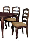 ZUN Transitional Contemporary Dark Walnut Finish Set of 2pc Dining Chairs Solid wood Kitchen Dining Room B011P143323