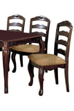 ZUN Transitional Contemporary Dark Walnut Finish Set of 2pc Dining Chairs Solid wood Kitchen Dining Room B011P143323