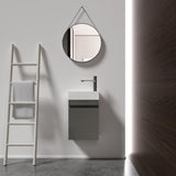 ZUN Laura 16" Small Bathroom Vanity with Sink, Wall Mounted Bathroom Vanity for Modern Bathroom, W1865108924