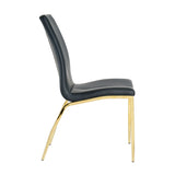 ZUN Modern Dining Chairs with Faux Leather Padded Seat Dining Living Room Chairs Upholstered Chair with W210127299