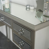 ZUN Illusions Collection Mirrored Entryway Console 40619351