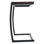 ZUN Industrial Sofa Side Table, C Shaped End Table, Portable Bedside Workstation, Laptop Holder with W2181P146728
