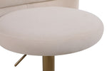 ZUN Modern Barstools Bar Height, Swivel Velvet Bar Counter Height Bar Chairs Adjustable Tufted W1361113177