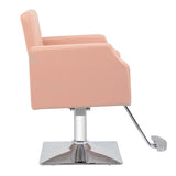 ZUN PVC leather aluminum alloy foot pedal rivet type square chassis high oil pump barber chair 150kg 96072423