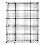 ZUN 20-Cube Organizer Cube Storage Storage Shelves Wire Cube Storage Origami Shelves Metal Grid 30244313