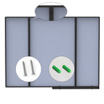 ZUN Modern Bathroom Mirror With Storage Shelf Rectangular Black Wall Mirrors for Bathroom Living Room W70881399