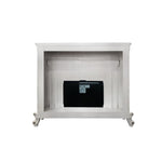 ZUN ACME Picardy FIREPLACE Antique Pearl Finish AC01345