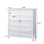 ZUN Solid Wood spray-painted drawer dresser bar,buffetware cabinet lockers buffet server console W679103302