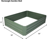 ZUN Raised Garden Bed Galvanized Planter Box Anti-Rust Coating for Flowers Vegetables W2181P154359