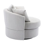 ZUN Modern Akili swivel accent chair barrel chair for hotel living room / Modern leisure chair W39532967
