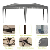 ZUN 10'x20' EZ Pop Up Canopy Outdoor Portable Party Folding Tent with 6 Removable Sidewalls Carry Bag W1212110382