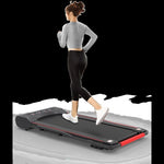 ZUN Under Desk Walking Pad Treadmill Foldable with Handlebar Remote Controll, 300 LB Capacity W136255629