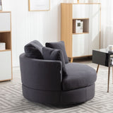 ZUN Modern Akili swivel accent chair barrel chair for hotel living room Modern leisure chair W39532510