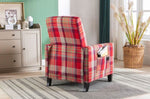 ZUN Red recline chair,The red cloth chair is convenient for home use, comfortable and the cushion is W117046595