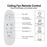 ZUN 72 in Integrated LED Brushed Nickel Smart Ceiling Fan with Remote Control W1367139017
