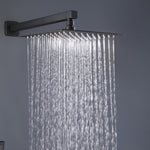 ZUN Trustmade Wall Mounted Square Rainfall Pressure Balanced Complteted Shower System with Rough-in TMSF12LYJ-3W02MB